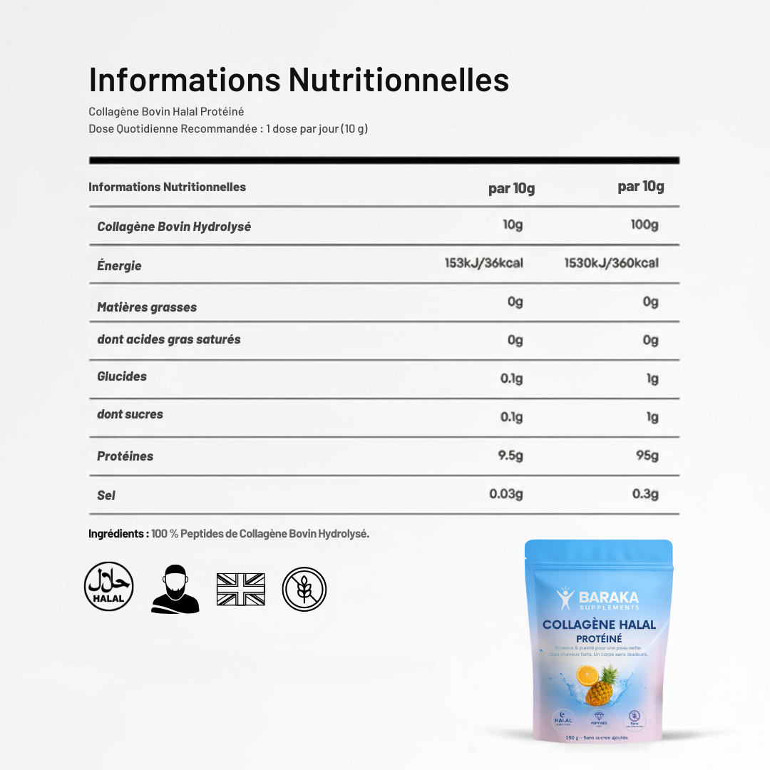 Le 1er Collagène 100 % Halal, Beauté & Bien-Être Réunis - Baraka Supplements